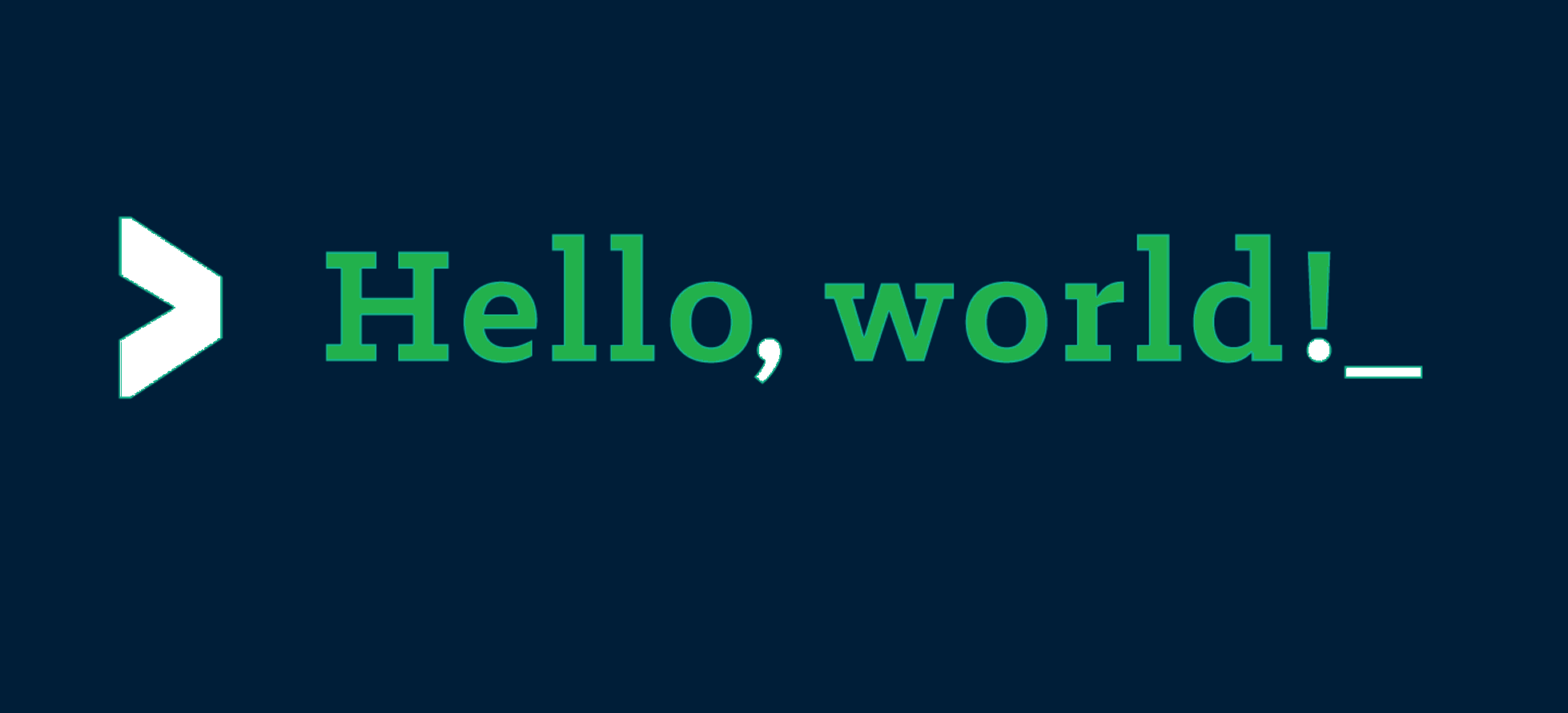 The basic Hello World example